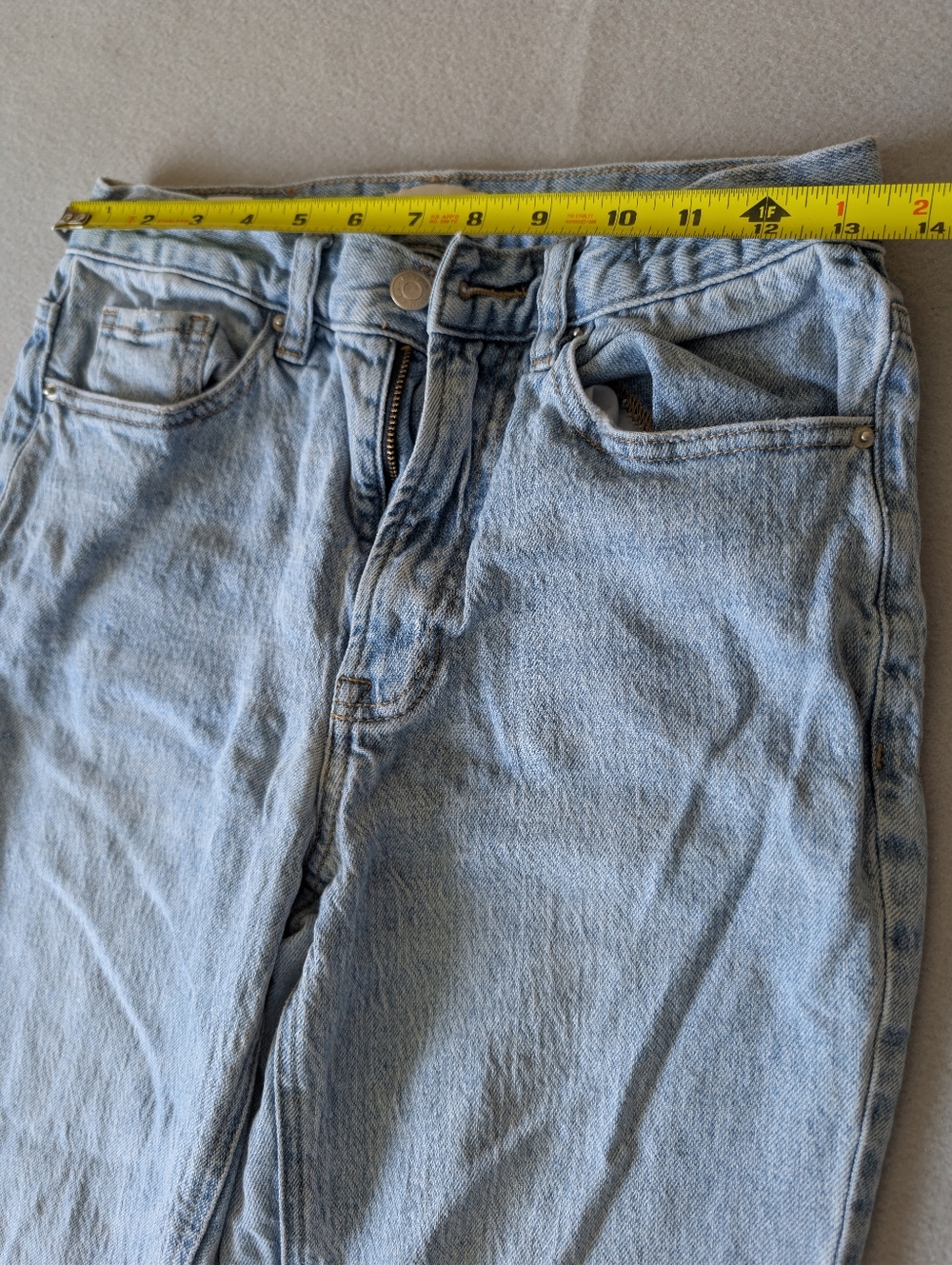 PacSun High Rise Bootcut Light Wash Distressed Jeans Soft Cotton Boho Sz 28/6R image 4